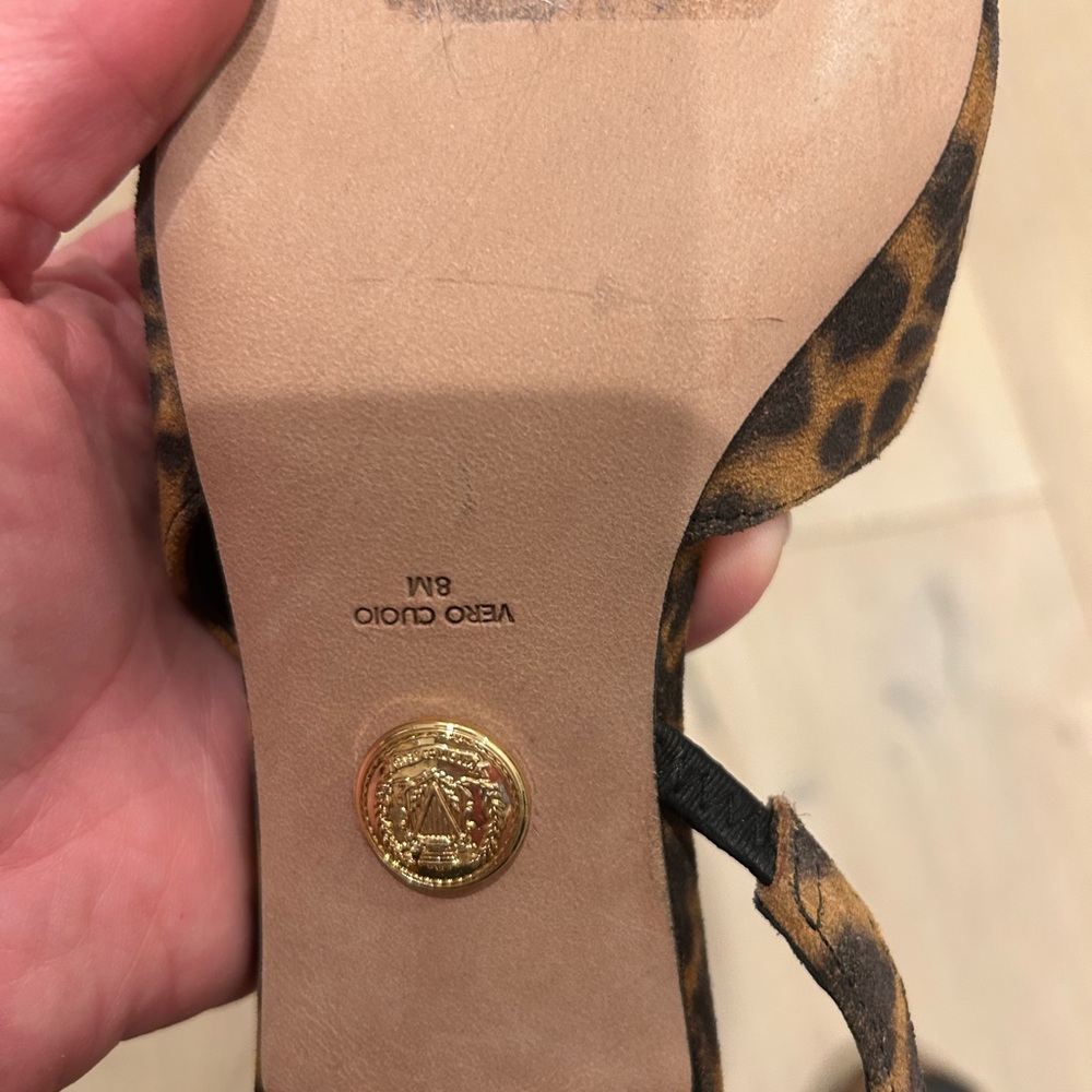 Veronica Beard Leopard Print sling-backs - size 8 - image 3
